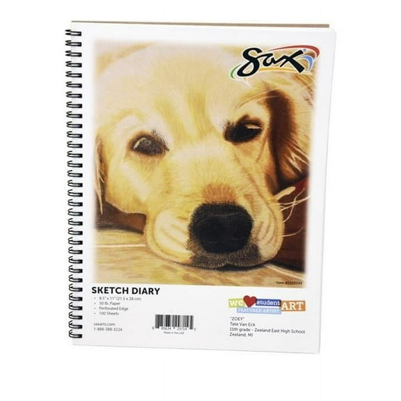SAX 1565994 Sketch Diary, 8.5 x 11 in. - 100 Sheets
