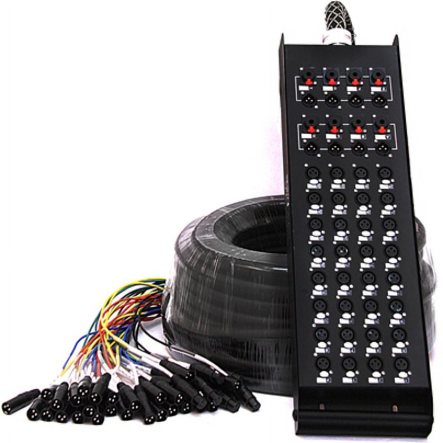 SAXQ-32x8x100 32 Channel 100' Snake Cable (XLR & TRS) - Walmart.com