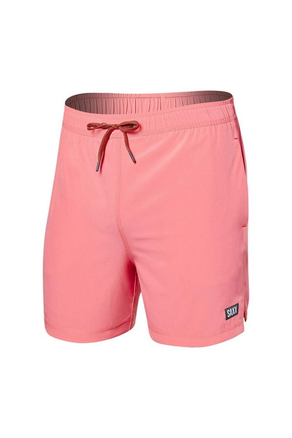 Mens Regular fit Swim Trunks Swimwear Small Pink Solid