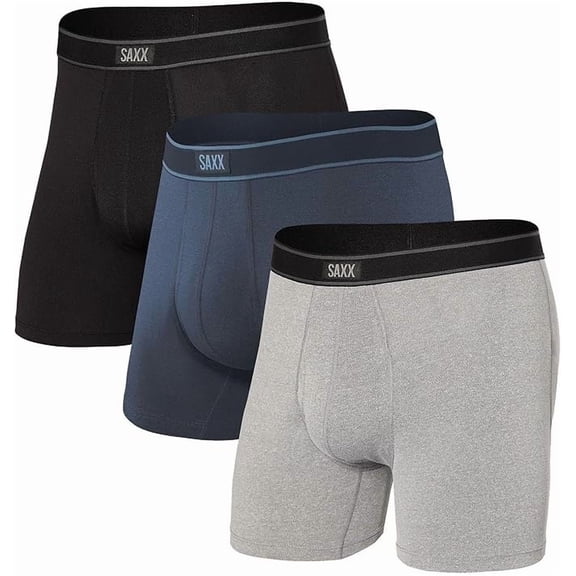 SAXX Underwear Co. Men's Daytripper Comfort Stretch Boxer Brief Fly 3 Pack