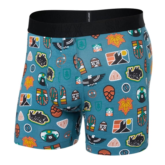 SAXX Underwear Co Men's Underwear with Droptemp Cooling Cotton Boxer Brief Small