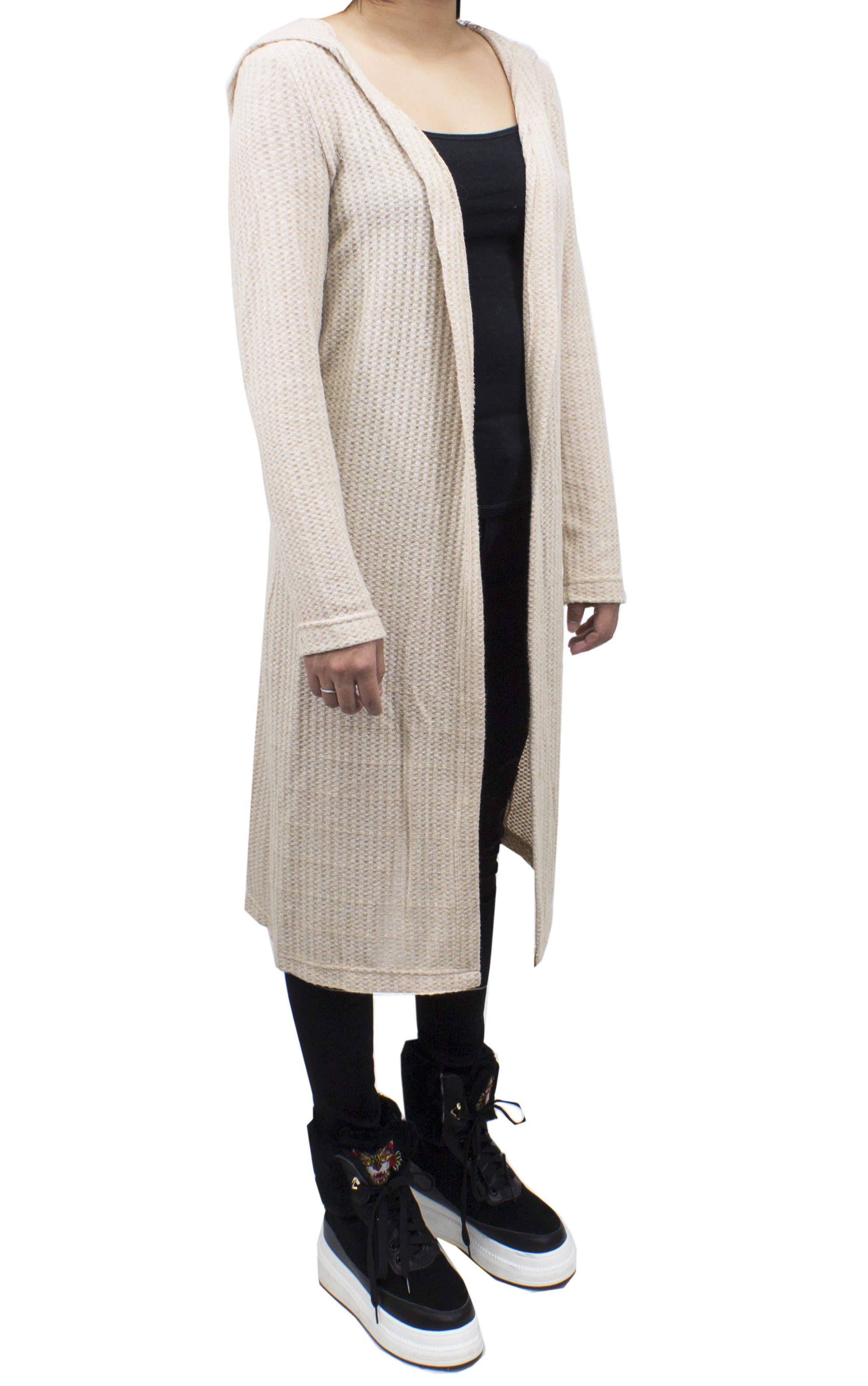 Long hooded cardigan womens shop