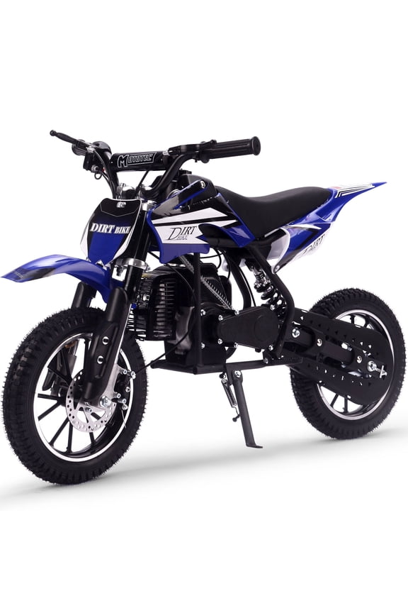 Dirt Bike,50CC Gas Powered Off Road Dirt Bike for Kids 8-13,Weight Support Up to 180 LBS,25 Mph,46*46**14in,Blue