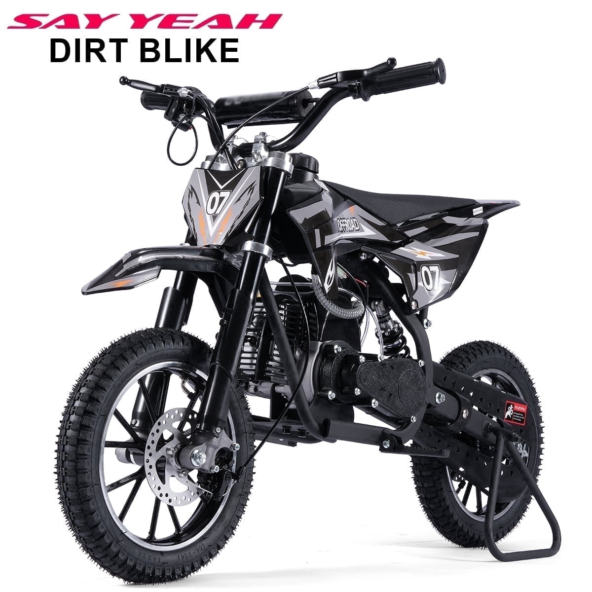 SAY YEAH Dirt Bike,50CC Gas Powered Off Road Dirt Bike for Kids 8-13,Weight Support Up to 200 LBS,25MPH Top Speed,Gray