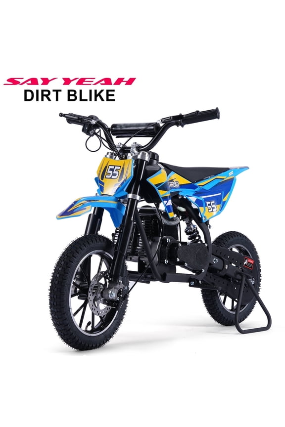 Dirt Bike,50CC Gas Powered Off Road Dirt Bike for Kids 8-13,Weight Support Up to 200 LBS,25MPH Top Speed