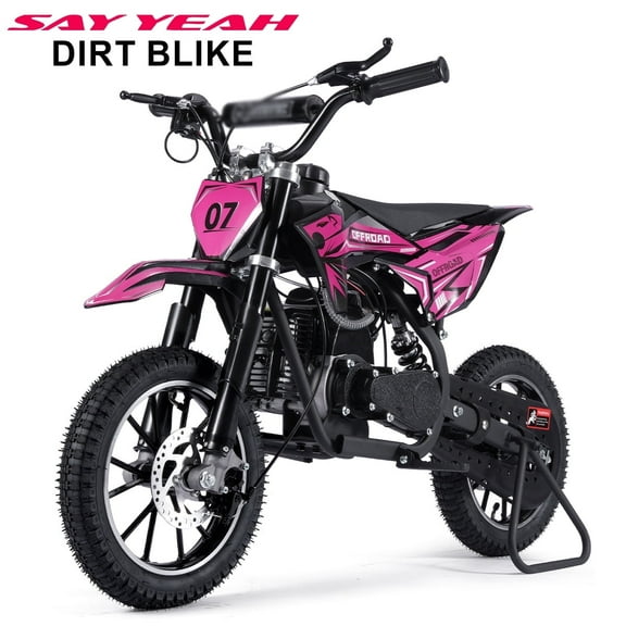SAY YEAH Dirt Bike,50CC Mini Dirt Bike for Kids 8-13,Max Speed 25MPH,Support Up to 180lbs,Pull Start