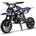 thumbnail image 1 of TOXOZERS Dirt Bike50cc 2-stroke Gas Mini Bike for Kids 8-14,With Front Fork and Rear Mono Shock, Up to 25 Mph,Blue, 1 of 8