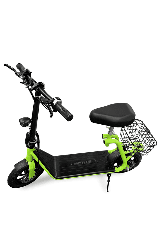 E-Bike,Foldable 500W Electric Scooter with Seat for adults,Electric Scooter with Adjustable Seat,Up to 20 Miles,Top Speed 20mph