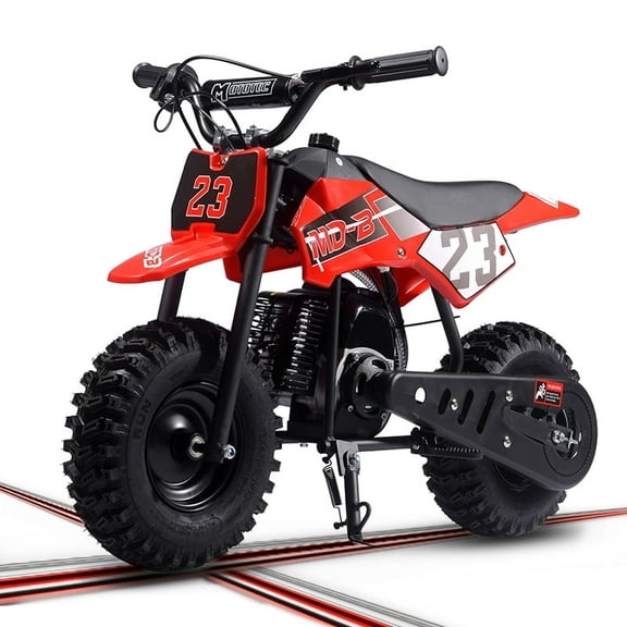 SAY YEAH Kids Mini Bike,Stable 50cc Dirt bike for Beginner,38*27*22in,Red