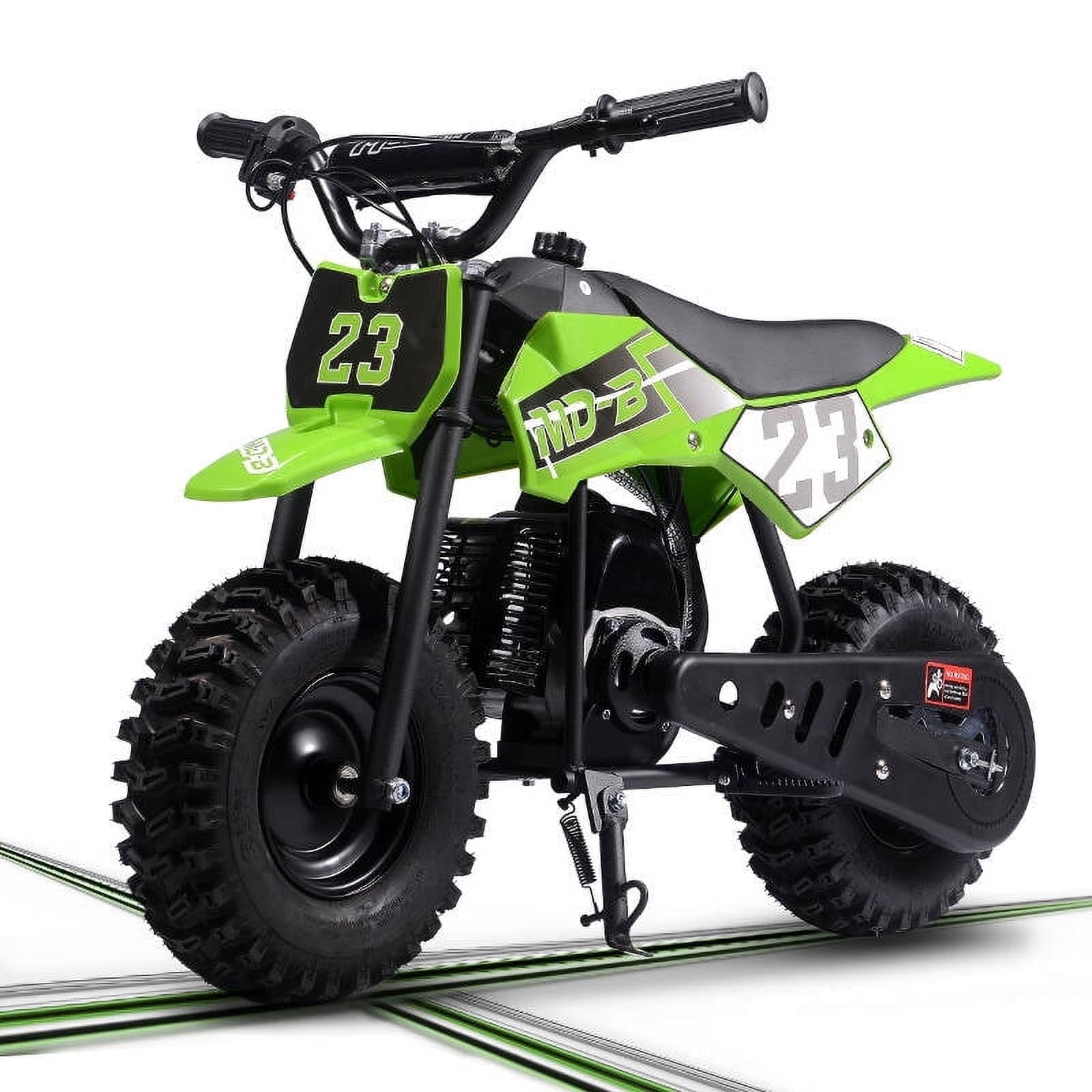SAY YEAH Mini Bike,50cc 2-Stroke Gas Motorcycle for Teens with Pull Start & Auto Transmission,EPA Approved,38*27*22in,Green
