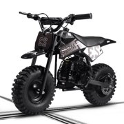 SAY YEAH Mini Bike,Kids Supermoto 50cc Dirt Bike with 13 Knobby Tires & 25MPH Top Speed,Ages 8+,38*27*22in,Black
