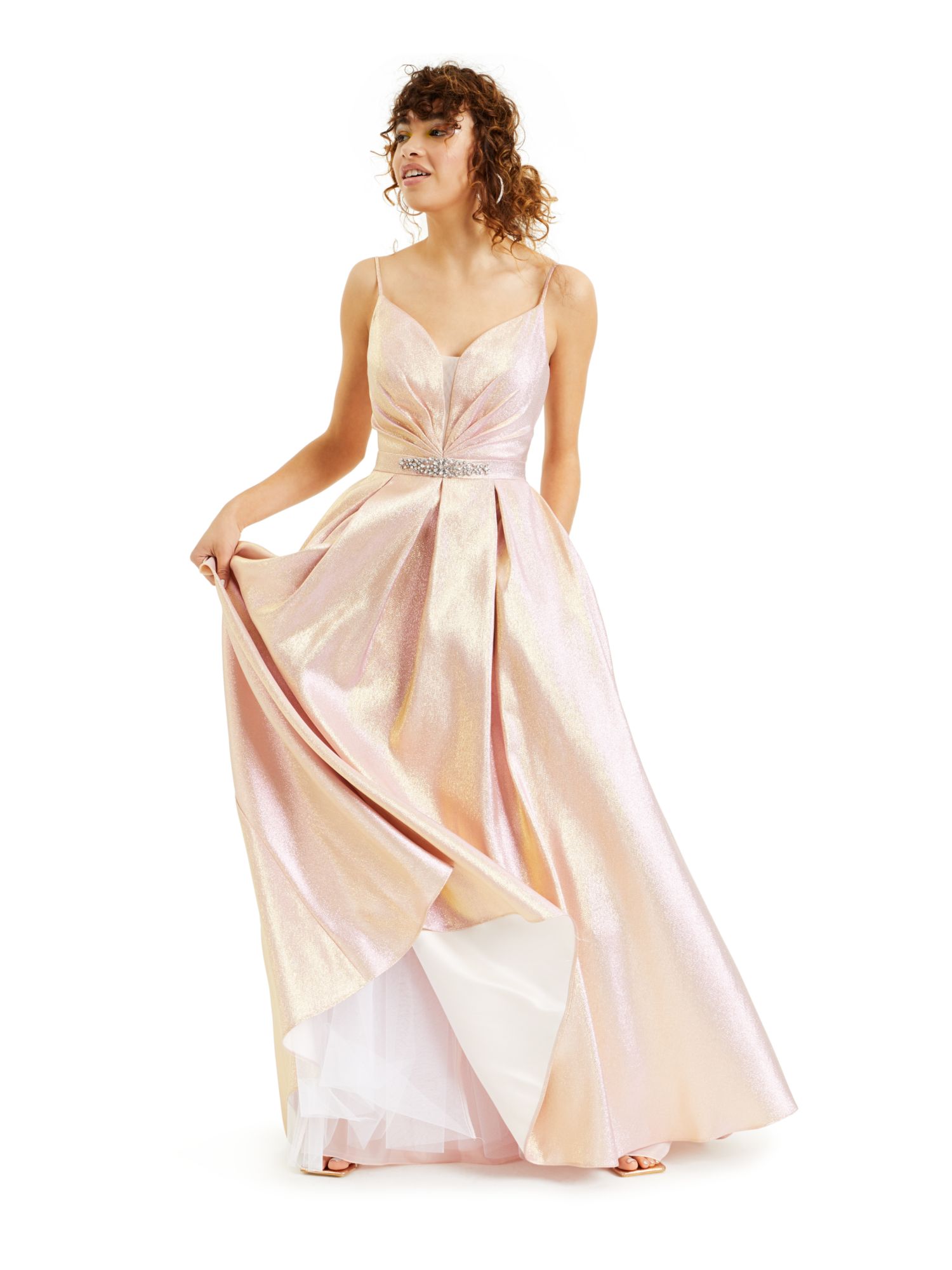 slim fit dress slacks Crepe Lace Fit-and-Flare Wedding Dress main image 1