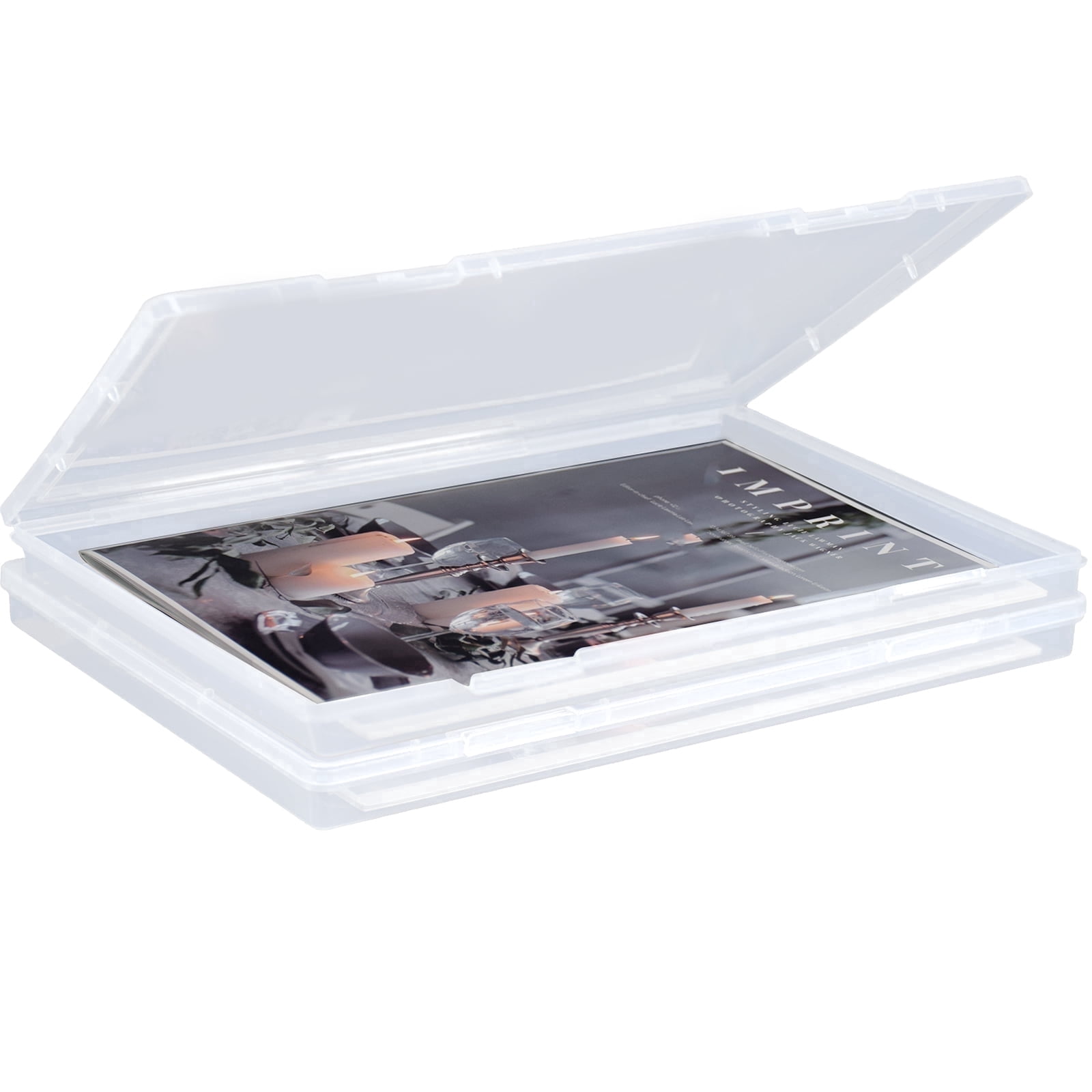 SAYEEC 2 Packs File Portable Project Case, A4 Size Plastic File Storage ...