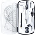 thumbnail image 1 of SAYEEC Geometry Set 10-Piece Math Drafting Kit with Compass Protractor Ruler and Storage Case for Architects Artists, 1 of 8
