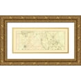 thumbnail image 1 of SAYER AND BENNETT 18x10 Gold Ornate Wood Framed with Double Matting Museum Art Print Titled - Nautical Map - Sayer and Bennett - 1775, 1 of 4