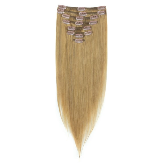 SAYFUT 10"-22" Natural Straight Clip in Full Head Grade 6A 100% Real Remy Human Hair Extensions 8 Piece 18 Clips
