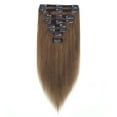 thumbnail image 1 of SAYFUT 10"-22" Natural Straight Clip in Full Head Grade 6A 100% Real Remy Human Hair Extensions 8 Piece 18 Clips, 1 of 5
