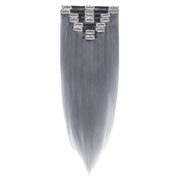 SAYFUT 10"-22" Natural Straight Clip in Full Head Grade 6A 100% Real Remy Human Hair Extensions 8 Piece 18 Clips