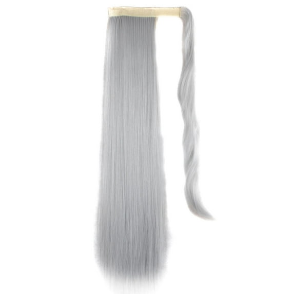 SAYFUT 18" 24" Long Straight/Curly Wrap Around Ponytail Hair Extensions