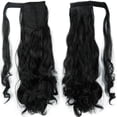 thumbnail image 1 of SAYFUT 18" 24" Long Straight/Curly Wrap Around Ponytail Hair Extensions, 1 of 3