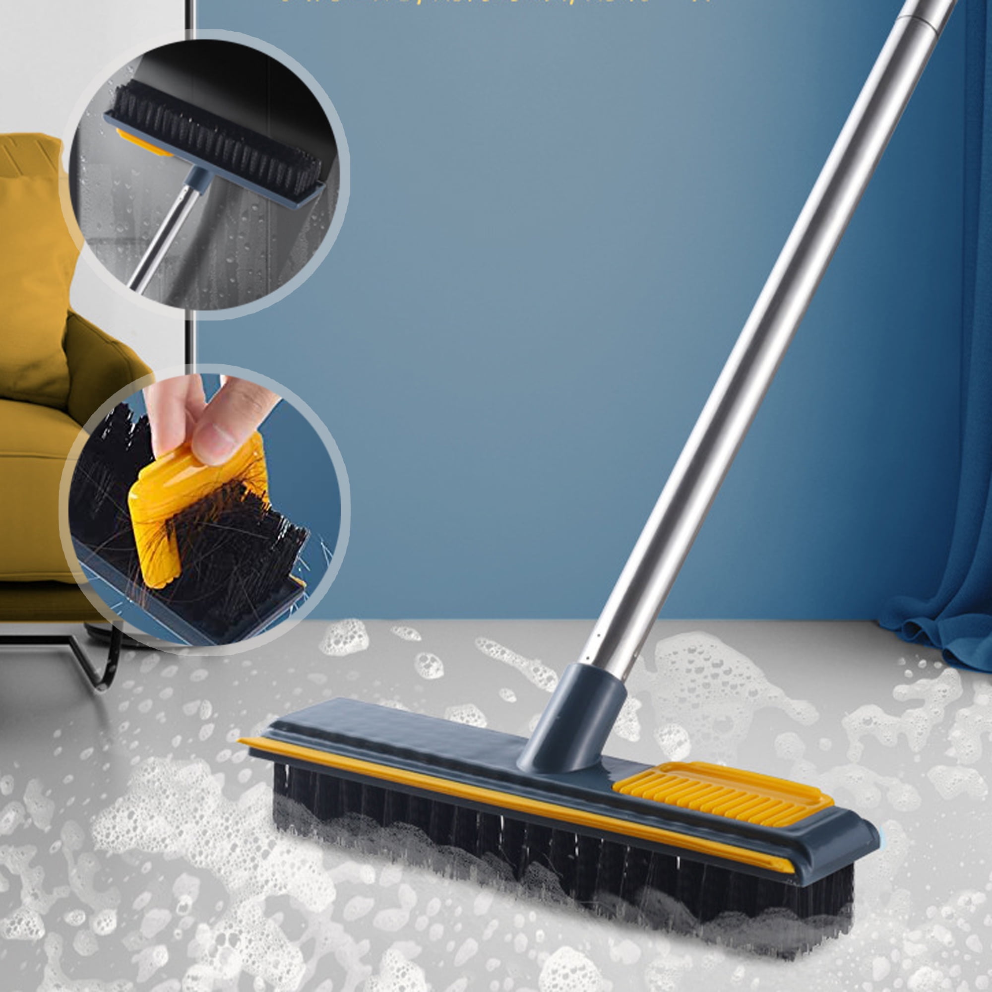 SAYFUT 2 in 1 Floor Scrub Brush, Shower Clean Scrubber Brushes with ...