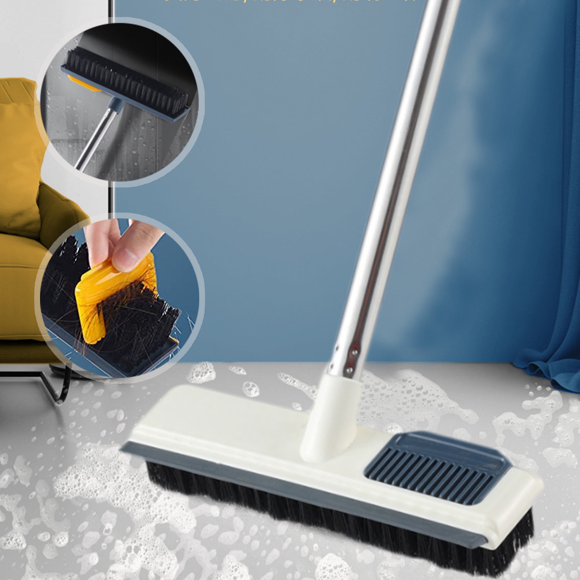 SAYFUT 2 in 1 Floor Scrub Brush, Shower Clean Scrubber Brushes with ...