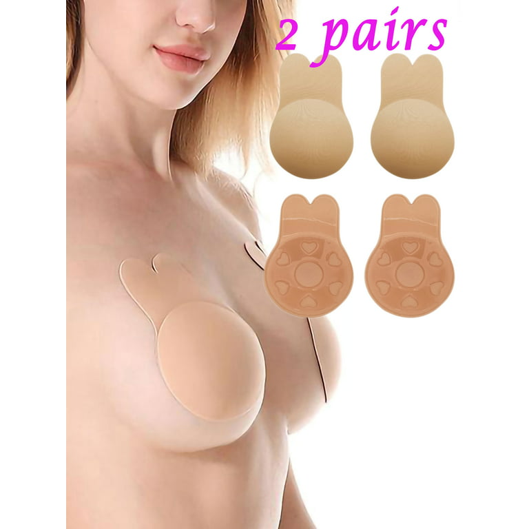 Stick On Bra for Large Breasts Sticky Bras Push Up Strapless Bra for Women  Adhesive Bras Silicone Nipple Covers Breast Lift Reusable