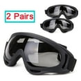thumbnail image 1 of SAYFUT 2 Pairs Ski Goggles, Skate Glasses Over Glasses Winter Snow Outdoor Sports Skiing Snowboard Goggles with Anti-Fog, 100% UV, Helmet Compatibility for Unisex Women Men, 1 of 6