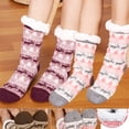 thumbnail image 1 of SAYFUT 2 Pairs Winter Warm Women Men Slipper Socks Comfortable Cozy Fluffy Super Soft Anti Slip Thicken Floor Home Birthday Gift Warmer, 1 of 7