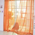 thumbnail image 1 of SAYFUT 2 Piece Solid Sheer Voile Window Curtain Drapes Grommet Top Panels for Bedroom, Living Room & Kids Room - Set of 2 panels, 1x2m, 12Colors, 1 of 4
