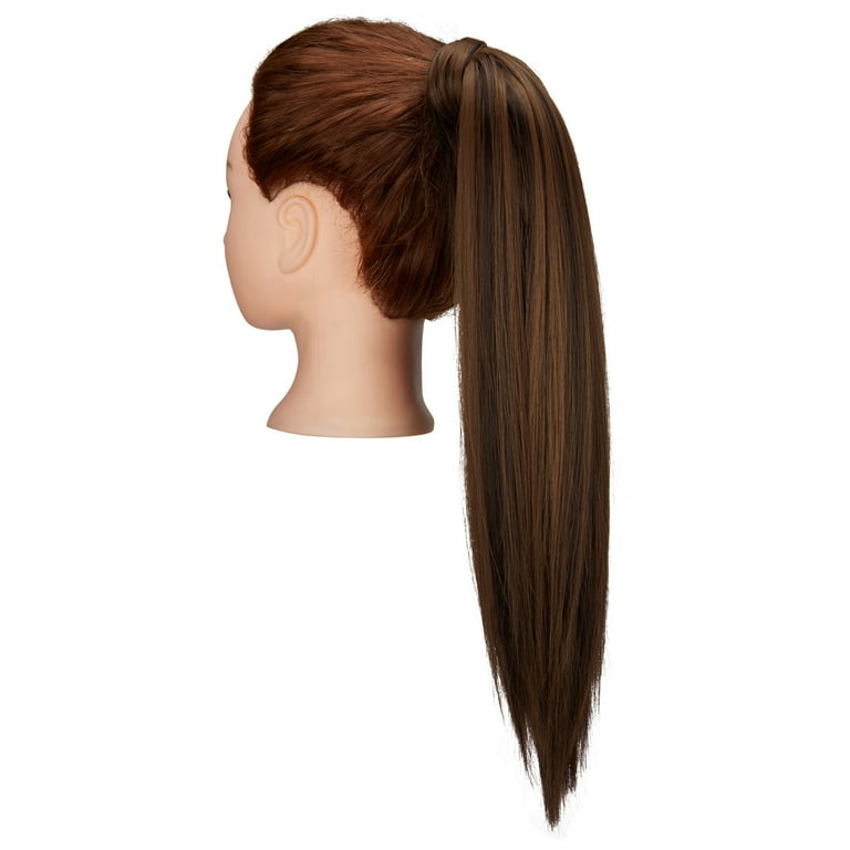 Brown to blonde ombre straight ponytail Brown to blonde ombre straight ponytail