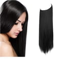 thumbnail image 1 of SAYFUT 22 Inch Hair Piece Long Synthetic Hairpiece Invisible Wire Headband for Women Secret Elastic Fish line Hairpiece Hidden Straight Long Synthetic Hair Extension,Light Ash Blonde & Bleach Blonde, 1 of 8