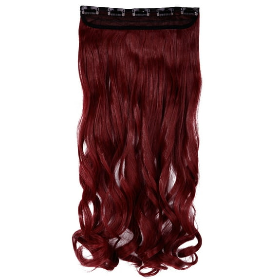 SAYFUT 24"-29" Curly Clip in Synthetic Hair Extensions, Style T5C-C, 3/4 Full Head One Piece 5 Clips