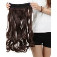 thumbnail image 1 of SAYFUT 24"-29" Curly Clip in Synthetic Hair Extensions, Style T5C-C, 3/4 Full Head One Piece 5 Clips, 1 of 5