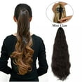 thumbnail image 1 of SAYFUT 24" Hair Piece Ponytail Clip On Extension Long Thick Wavy Curly Heat-Resisting Pony Tails Synthetic Hair Extensions for Women, 1 of 8