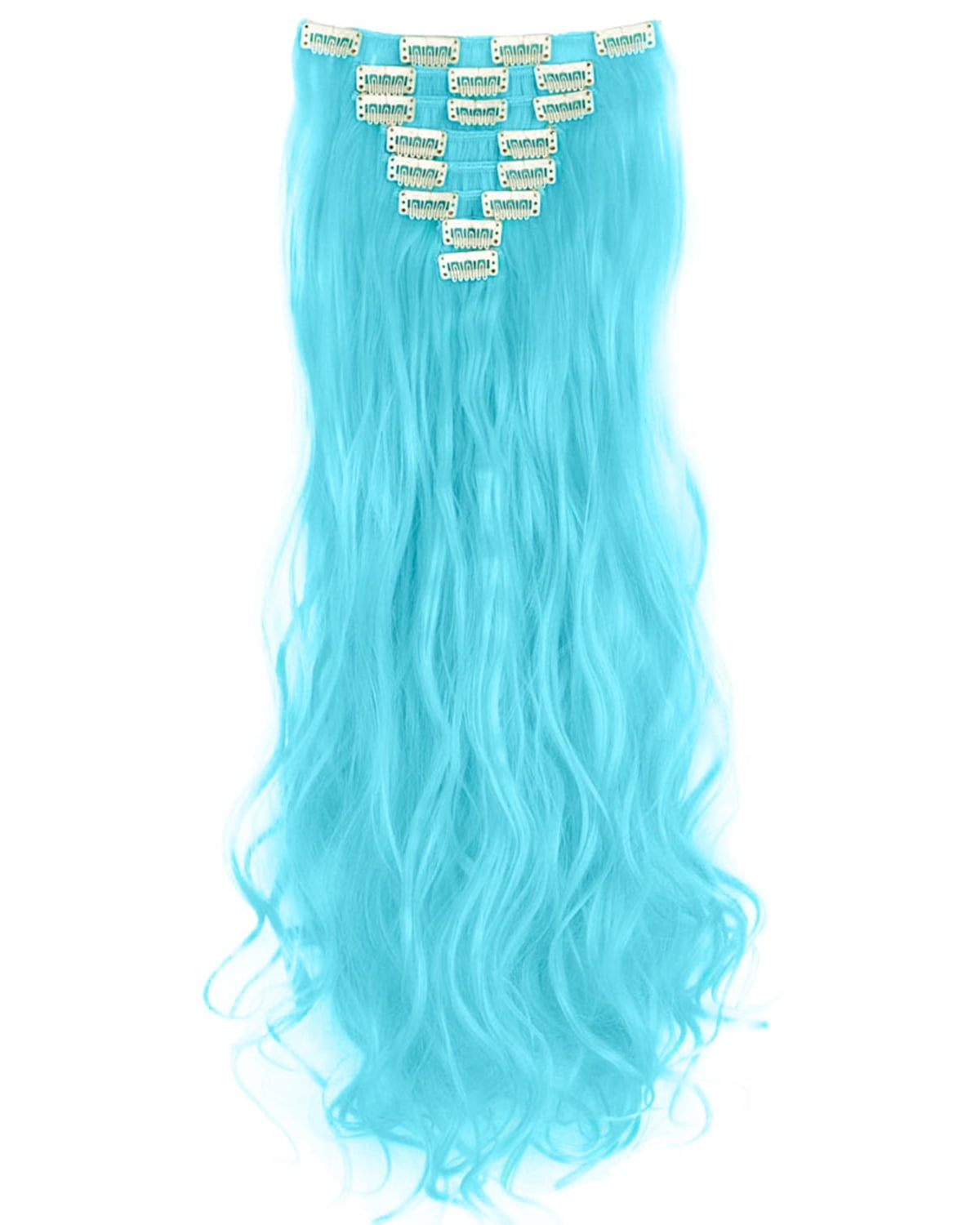 ?24” CURLY FULL HEAD CLIP IN EXTENSIONS *NWT* Amazon.com : 24 main image 4