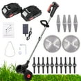 thumbnail image 1 of SAYFUT 24V 800W Electric Grass Trimmer Double Wheel Cordless Electric Lawn Mower Adjustable Length Garden Pruning Cutter Tool, 1 of 7