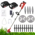 thumbnail image 1 of SAYFUT 24V Grass Trimmer, Cordless String Trimmers, Lightweight 2-in-1 Weed Wacker/ Eater & Brush Cutter with 2Pcs Batteries, 1 Charger, 1 of 7