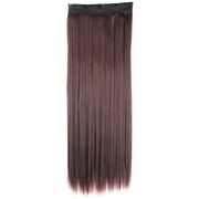 FLORATA SAYFUT Trendy 30"Long Straight 3/4 Full Head Clip in Synthetic Hair Extensions One Piece 5 Clips 130g Ginger Blonde