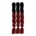 thumbnail image 1 of SAYFUT 3 Bundle/Packs Braiding Hair Kanekalon Fiber for Twist Braiding Hair Multiple Tone Color Ombre Jumbo Braids 95g/pcs 24", 1 of 5
