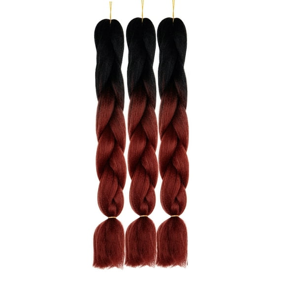 SAYFUT 3 Bundle/Packs Braiding Hair Kanekalon Fiber for Twist Braiding Hair Multiple Tone Color Ombre Jumbo Braids 95g/pcs 24"