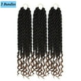 thumbnail image 1 of SAYFUT 3 Packs 20 Inch Pre-twisted Braids Crochet Hair Extensions Synthetic Hair Crochet Braids Kanekalon Jumpo Braiding Hair 24 Strands/pack, 1 of 8