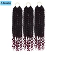 thumbnail image 1 of SAYFUT 3 Packs 20 Inch Pre-twisted Braids Crochet Hair Extensions Synthetic Hair Crochet Braids Kanekalon Jumpo Braiding Hair 24 Strands/pack, 1 of 8