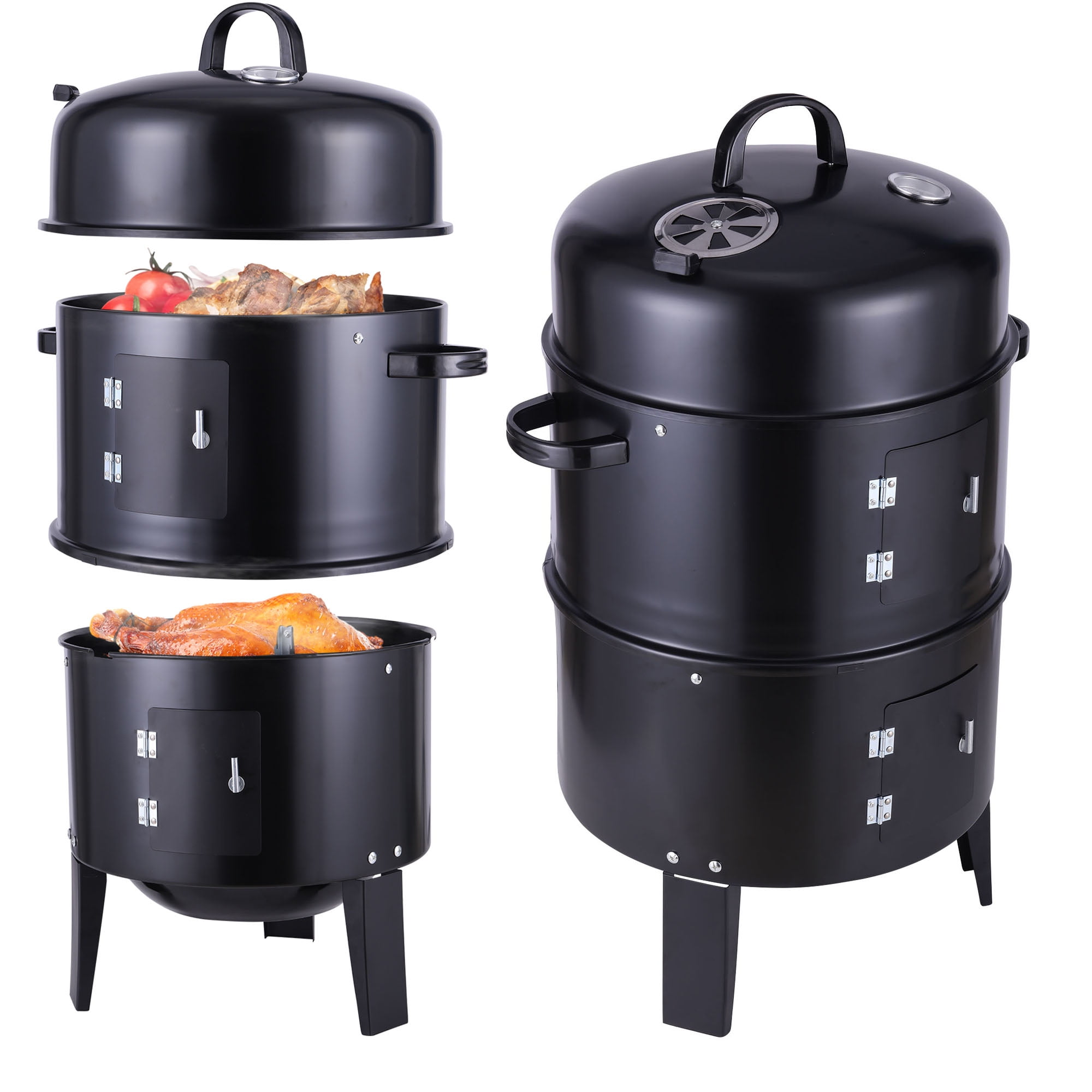  BBQ Island Grills & Smokers The Original Swamp Bucket with  Black or Red Lid (Lid Color Will Vary Depending on Inventory Supply) :  Patio, Lawn & Garden