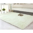 thumbnail image 1 of SAYFUT 32x47'' Rectangle Oblong Shape Bedroom Fluffy Rugs Anti-Skid Shaggy Area Office Sitting Drawing Room Gateway Door Carpet Play Mat PiSAYFUT Blue Grey, 1 of 3