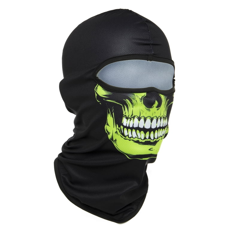 SAYFUT 3D Skull Face Mask Breathable Speed Dry Outdoor Sports Riding Ski  Head Neck Warmer Cover Motorcycle Cycling UV Protection Helmet