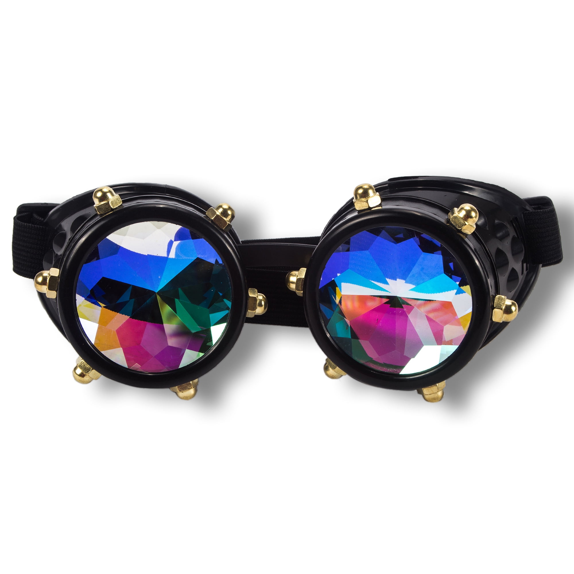 SAYFUT 40+Colors Goggles Retro Mosaic Kaleidoscope Rainbow Sunglasses ...