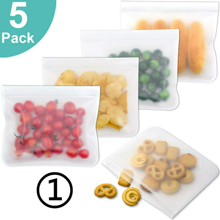 Silicone Reusable Food Saver Bags 4 Cups - Airtight Leakproof Vacuum Seal 4  Pack, 1 - Kroger