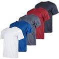 thumbnail image 1 of SAYFUT 5 Pack Men's Quickly Dry Fit Moisture Wicking Sports Performance Crew Neck Sweatshirt, 1 of 8