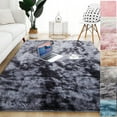 thumbnail image 1 of SAYFUT 5 Sizes 6 Colors Home Indoor Outdoor Decor Long Plush Ultra Soft Fluffy Rectangle Tie Dye Area Rugs Home Carpet Rug Child Mat for Living Room Bedroom Floor Mats,2x4ft/ 4x6ft/ 5x8ft/ 6x9ft, 1 of 5